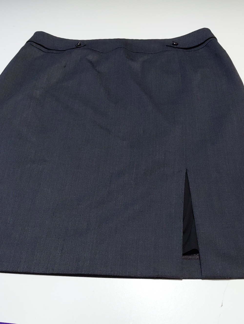 GIANNI Women's  Gray  Skirt with Front Slit Size 16